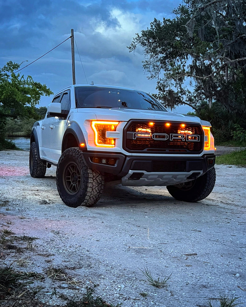 2015-2017 Ford F-150 and 2017-2020 Ford F-150 Raptor Dual BIG MOUTH "LIT KIT" Ram Air Intake Snorkels