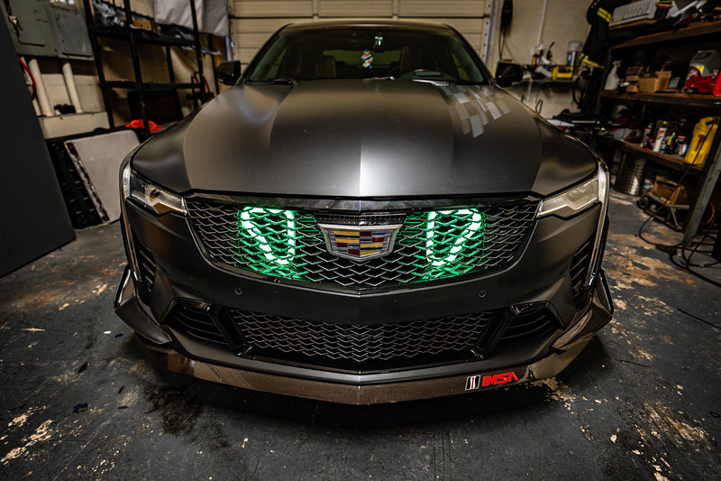 2022+ Cadillac CT4-V Blackwing Dual BIG MOUTH "LIT KIT" Ram Air Intake Snorkel