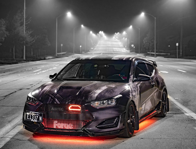 2019-2022 Hyundai Veloster N (DCT and Manual) Generation 4 Interchangeable BIG MOUTH "LIT KIT" | LIT Flare and Controller Only