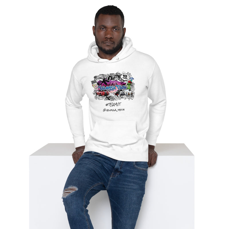 Velossa Tech 10th Anniversary Miami Street Art BIG MOUTH Graphic Hoodie