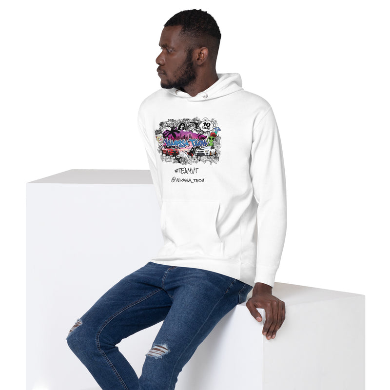 Velossa Tech 10th Anniversary Miami Street Art BIG MOUTH Graphic Hoodie